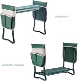 Artist Hand Garden Kneeler 2 in 1 Folding Seat with Tool Pouches & Handles view 6