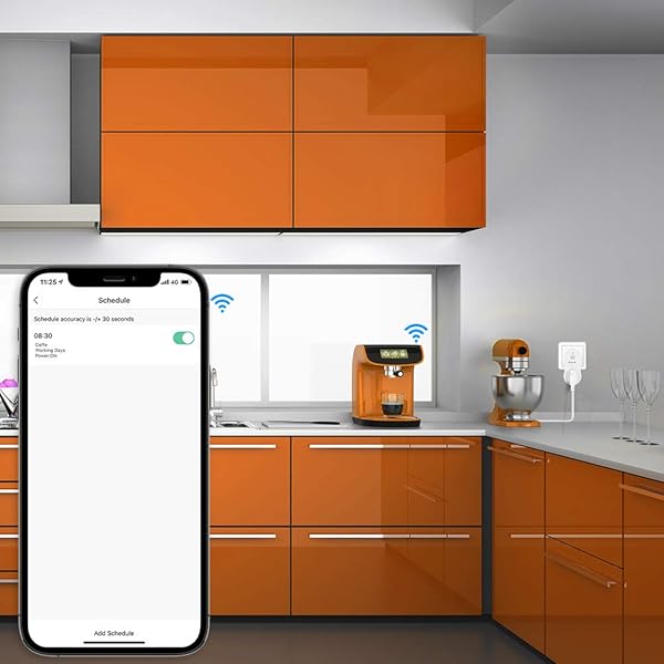 TELLUR Enchufe de CA Smart WiFi Aplicacin para Smartphone Compatible con Alexa y Google Assistant USB 1A 2400W