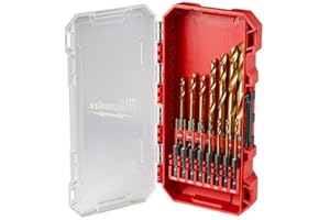 DAAGWOOD 48-89-4670 for Milwaukee Tool 15 Pc. Shockwave Impact Duty Red Helix Titanium Drill