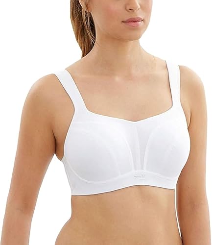Panache Women's Power 5021 Underwire Padded Sports Bra |White,30H| High  Impact Sports Bra for Large Breasts, Racerback Support in Oman Whizz  Sports