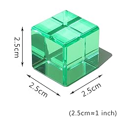 KOAICS Rainbow Crystal Acrylic Cubes Children