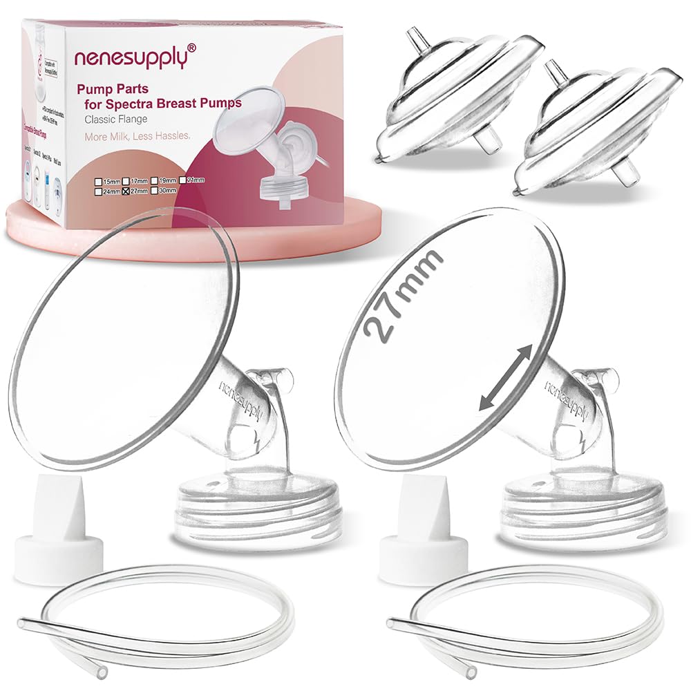 Nenesupply Pump Parts Compatible w Spectra S2 Spectra S1 Pumps Not Original Spectra S2 Accessories Spectra S1 Accessories Not Original Spectra Pump Parts Flange 27mm Duckbill Valves Backflow Protector