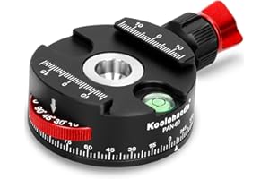 Koolehaoda Panoramic Tripod Head 360 Degree Bottom Rotation Panoramic Head with Panorama Scale and Indexing Rotator Compatibl