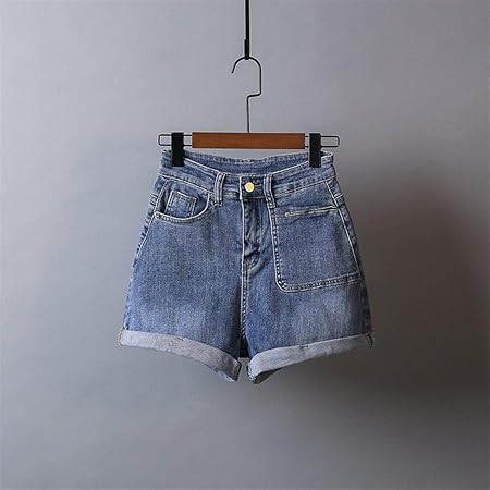 white stretch denim shorts