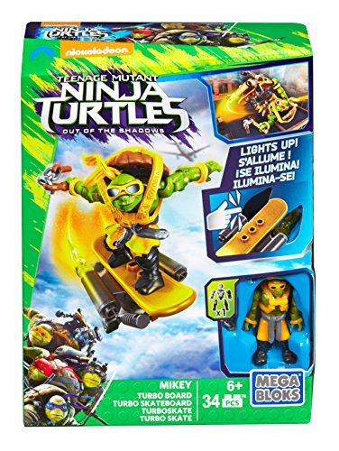 Mega Bloks Teenange Mutant Ninja Turtles: Out of The Shadows Mikey Turbo Board Playset
