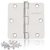 24 Pack Door Hinges, 3.5 x 3.5 Inch White Hinges