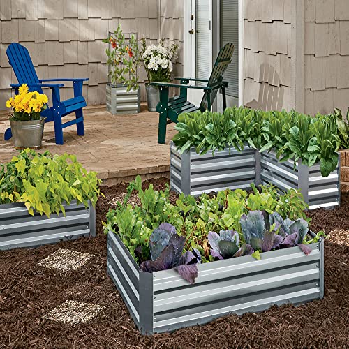 Castlecreek Planter Boxes 17 Inch Modular Raised Garden Bed | Durable