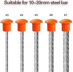 Fieaheily Rebar Safety Cap – 80 PCS Mushroom