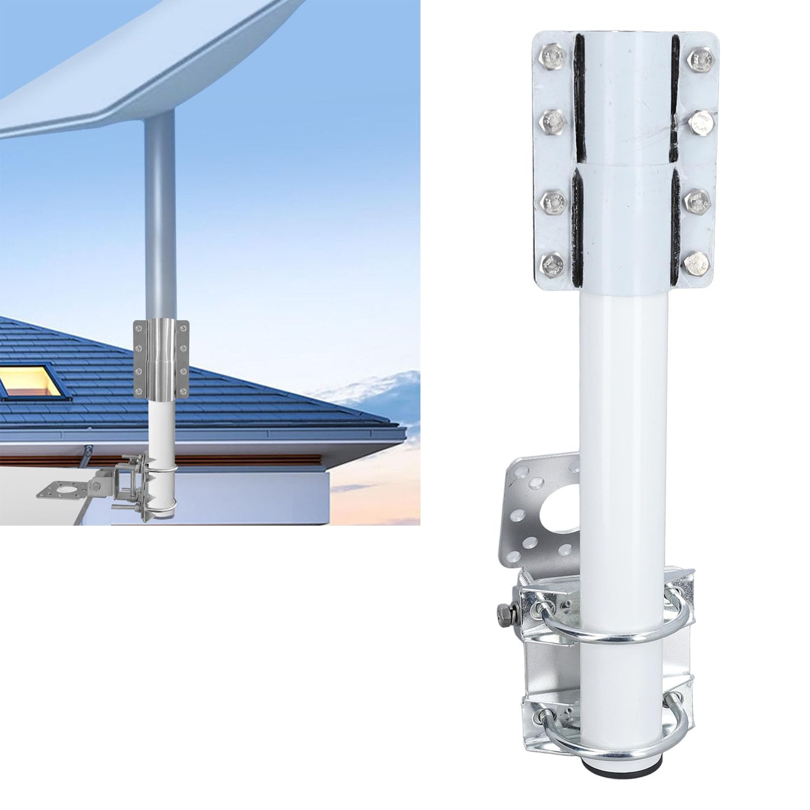 Starlink Mounting Kit, Mounting Kit for Starlink V2 Rectangular Dish, Stainless Starlink Wall Mount, Starlink Roof Mount for Starlink Internet Kit Satellite