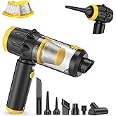 Lizjarol Handheld Car Vacuum Cleaner, 20000PA Vacuum Cordless with Brushless Motor, 4 in 1 Air Duster and Vacuum Cleaner with LED Light, Mini Hand Held Vacuum Rechargeable for Home, Car, Pet, Office