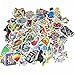 Evinis - (Pack of 200) Random Cool Music Film Vinyl Skateboard Guitar Travel Case Sticker Lot Pack Decals