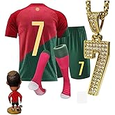 Soccer Jersey Kids,Soccer Jerseys for Boys,Kids Youth Jersey Shirt Socks Soccer Shirt G_ift Kit Set