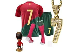 RUHAPU Soccer Jersey Kids,Soccer Jerseys for Boys,Kids Youth Jersey Shirt Socks Soccer Shirt G_ift Kit Set
