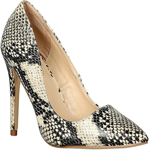 snakeskin stilettos
