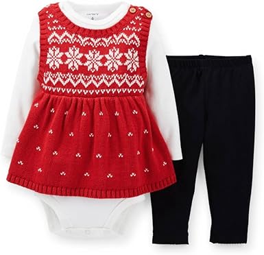 red infant leggings
