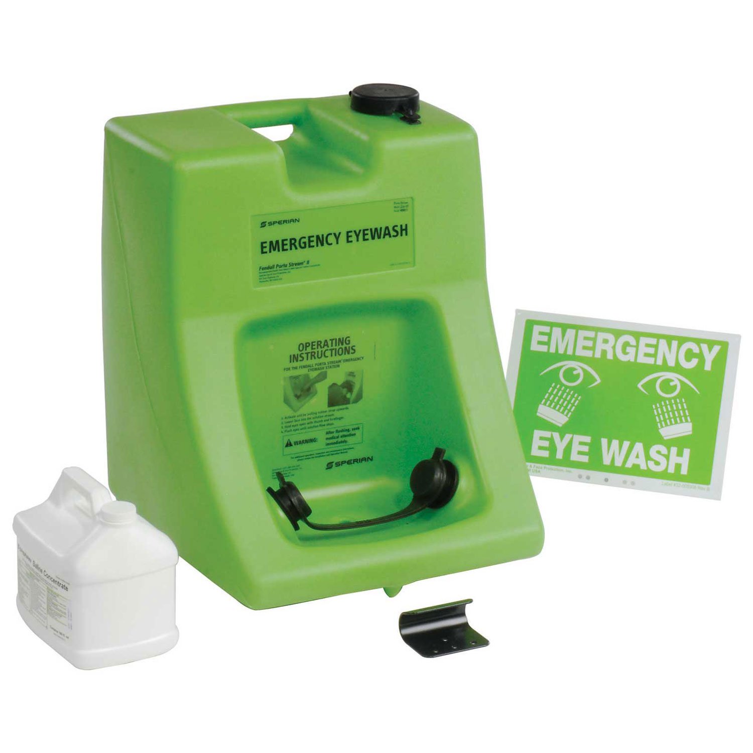 Honeywell Fendall Porta Stream II Eyewash Station with 180 oz. Saline