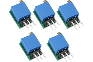 Micro Traders 5pcs 0.8Hz-60Hz Adjustable Signal Generator Square Wave Signal Generator NE555 Module Frequency Adjustable Sign