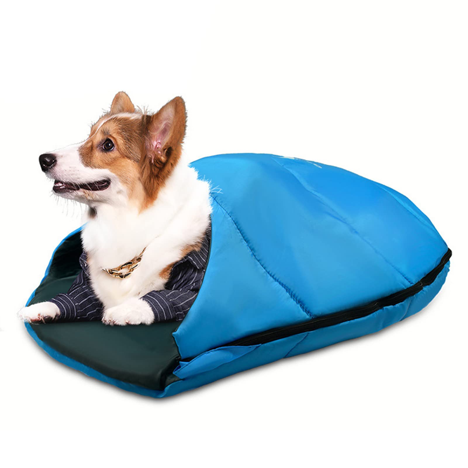 Alomejor Pet Sleeping Bag, Comfortable Dog Sleeping Bag for Outdoor Travel Camping