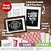 Felt Letter Board 10x10 - Changeable Letter Board with Gifts Worth $50 + 340 Letters 1 inch in 2 Colors + Cursive Days & Months + Symbols + Emojis + Letterboard Letters Organiser