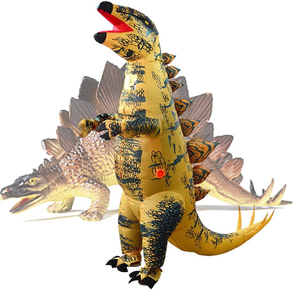 Inflatable Stegosaurus Dinosaur Costume Halloween Christmas Costumes Blow Up Costume Fancy Drees Suit Cosplay Party Trex Clothes for Adult