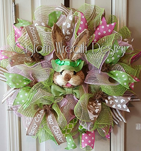 Easter Bunny Wreath. Easter Wreath, Easter Bunny, Easter Decor, Easter Decorations, Door Decor