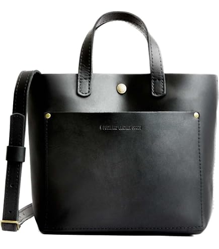 Full-Grain Leather Small Tote Backpack with Zipper Closure and Exterior Pocket Amazon.com: Portland Leather Goods Small Tote Backpack  main image 4