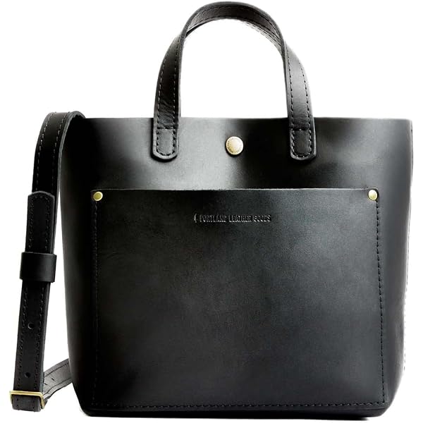 Portland Leather Goods Tote Backpack in smooth black Almost Perfect main image 4