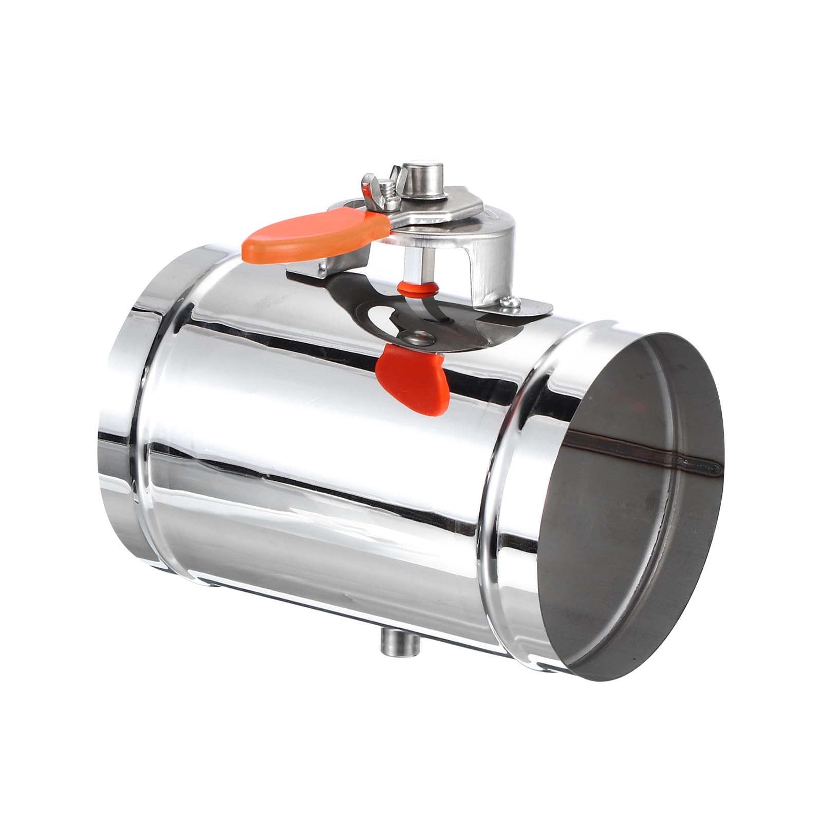 PATIKIL 5" HVAC Duct Manual Volume Damper, Stainless Steel Adjustment Flame Retardant Airflow Backdraft Damper Control for HVAC Air Balancing System,