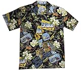 New Orleans Mardi Gras Hawaiian Camp Shirt by David Carey
