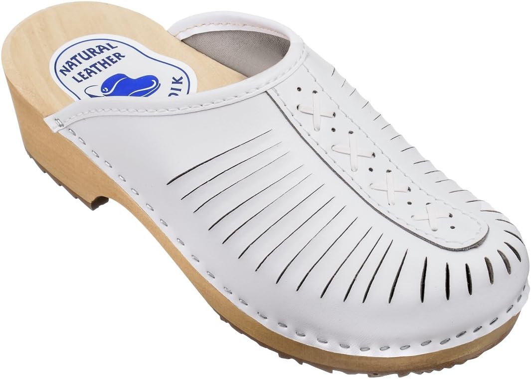 ESTRO Clogs for Women Chef Ladies Shoes Kitchen Wooden Rubber Safety Clogs Mules CDL01