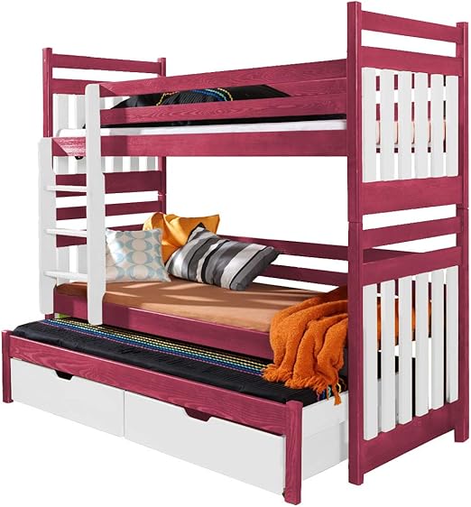 triple bunk beds 3 high