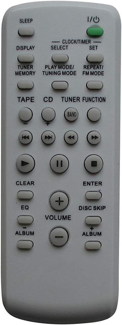 Remote Control for Sony MHC-GX9900 MHC-GNX66 CMT-NEZ30 CMT-NEZ5 HCD-NEZ3 HCD-NEZ30 HCD-NEZ5 Hi-Fi Component Audio System