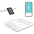 Lepulse Scales for Body Weight and Fat Percentage, 8 Electrode Large Display Smart Scale, Body Composition Monitor, Digital Bathroom Scale, Weight Scale with Muscle Bmi with Report
