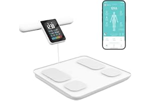 Lepulse Scales for Body Weight and Fat Percentage, 8 Electrode Large Display Smart Scale, Body Composition Monitor, Digital Bathroom Scale, Weight Scale with Muscle Bmi with Report