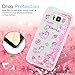 S8 Plus Case, Mavis's Diary Colorful Painting 3D Design Quicksand Cover Soft TPU Bumper Clear Case with Bling Glitter Shiny Diamonds Sparkle Flowing Liquid Stars for Samsung Galaxy S8 Plus, Unicorn