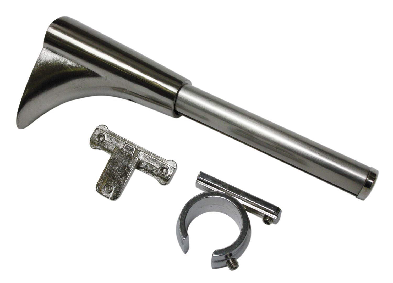 Gardinia Chicago Series Universal Wall Bracket with Ring and Cross Adaptor for Curtain Rods Diameter 20 mm Metal Stainless Steel Look