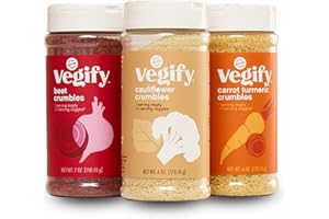 VEGIFY Veggie Crumble Variety Pack | Add a Serving of Vegetables | Veggie Crumbs | Real & Healthy Ingredients | Replace Croutons, Bread Crumbs & Bacon Bits | Vegan, Gluten Free, High Fiber