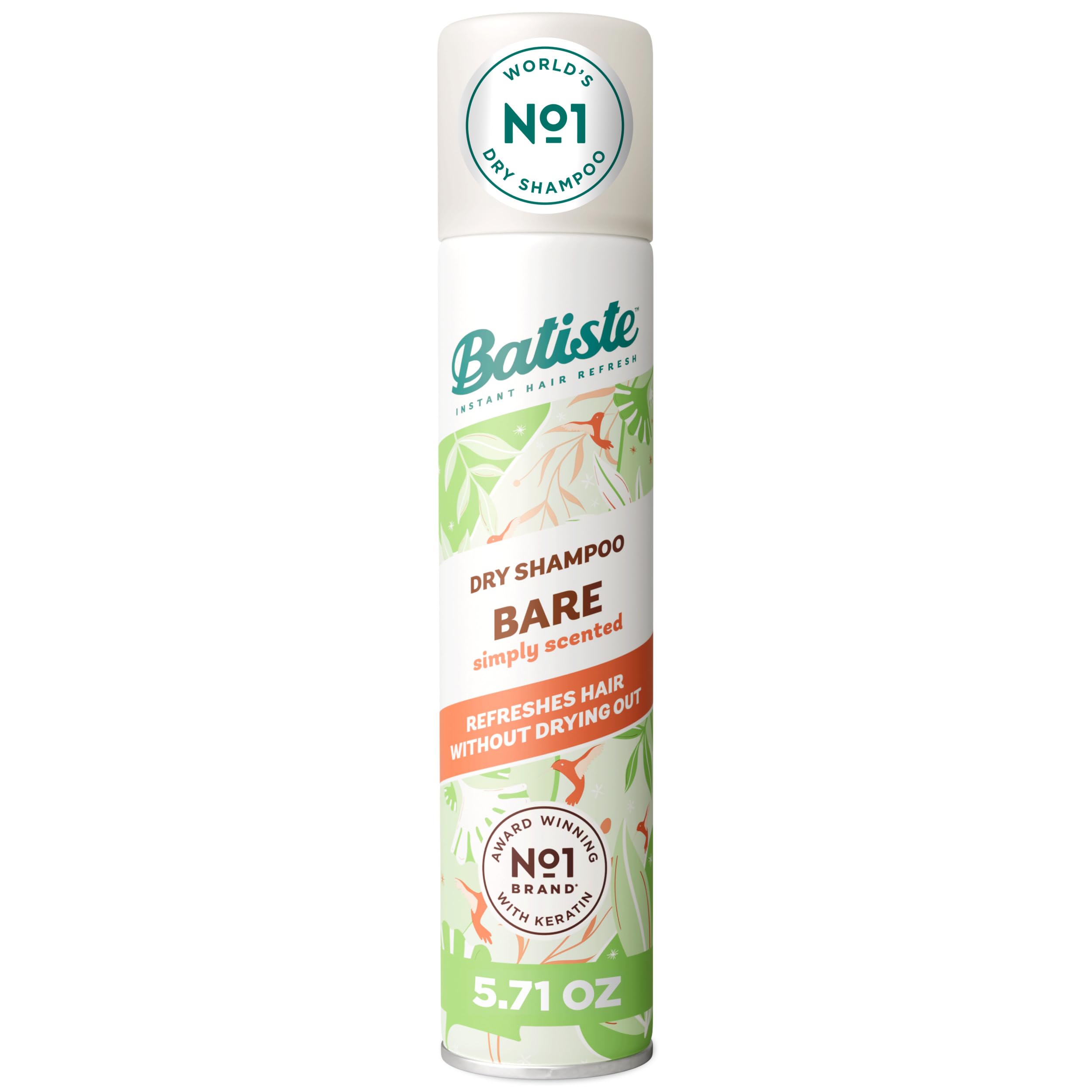 Batiste Dry Shampoo, Bare Fragrance, 5.71 Oz