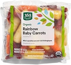 365 by Whole Foods Market, Organic Rainbow Baby Carrots, Cut & Peeled, 12 oz