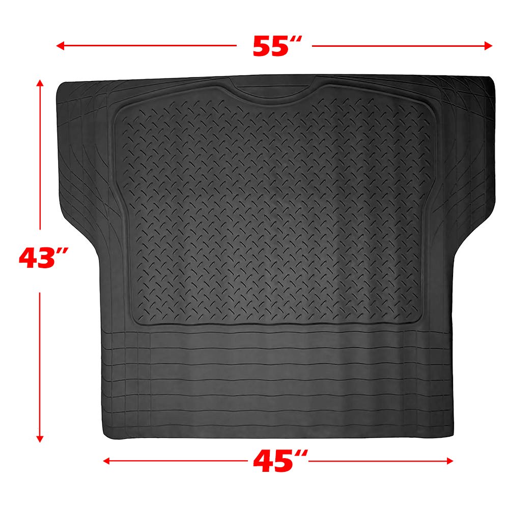 Amazon.com: ECCPP Trunk Cargo Floor Mats for SUV Van Truck All Weather  Rubber Black Auto Liners: Automotive