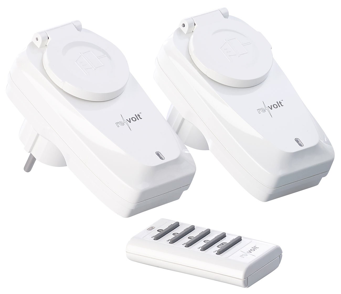 Conecto Funksteckdose Für Außenbereich, IP44, 4-Kanal, 1100W, 30m Reichweite – Plug & Play
