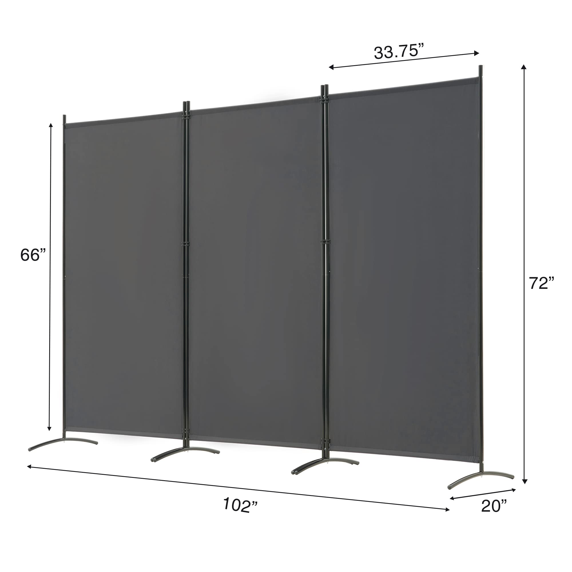 Mua Spurgehom Room Divider, 3 Panel Folding Partition Privacy Screens ...