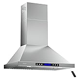Range Hood, EKON Wall Mount Hood 900 CFM Kitchen