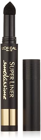 L'Oréal Paris Super Liner Smokissime, 100 Black Smoke - Eyeliner mit ultra-weichem Applikator und einzigartiger Puder-Textur 