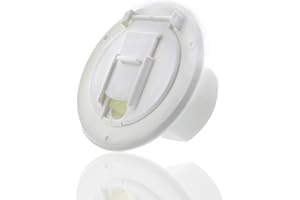 Dumble Round Electric Cable Hatch for 30 Amp RV Electric Cord – RV Camper Electric Cord Cover, White
