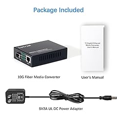 Lynxcel 10G Fiber Media Converter, 10 Gigabit SFP