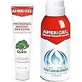 AMERIGEL Wound Care Bundle - 1 oz. Hydrogel Wound Dressing, 4 fl oz. Saline Wound Wash - Moisture-Rich Healing and Advanced Skin and Wound Care