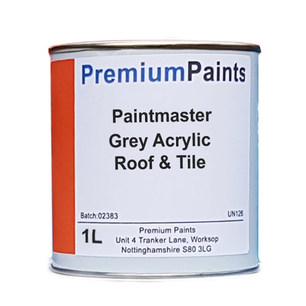 Paintmaster Heavy Duty Acrylic Roof & Tile Paint 1 Litre (Grey