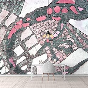 Wall Mural Realistic Rock Colorful Bricks Removable Self-Adhesive Large Wallpaper - 66x96 inches