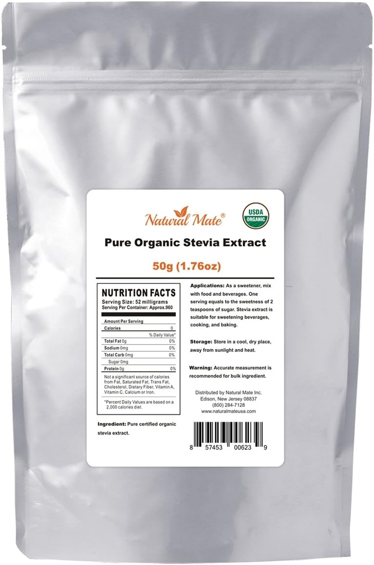 Pure Organic Stevia 50 Gram